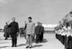 Cambodia: The Khmer Rouge top leadership at Pochentong Airport welcoming a Chinese delegation, c. 1976